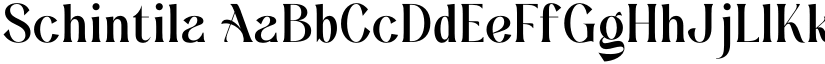 Schintila font