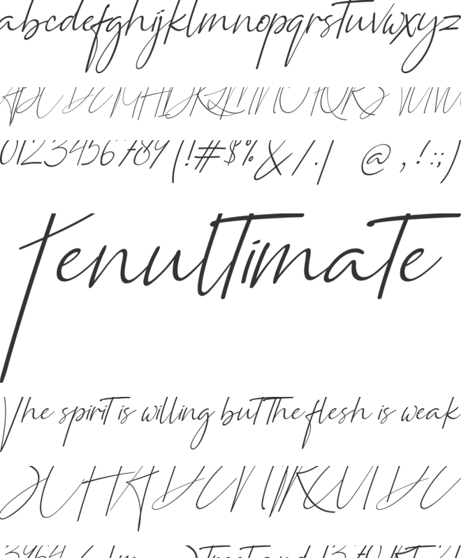 Monoluxe font preview