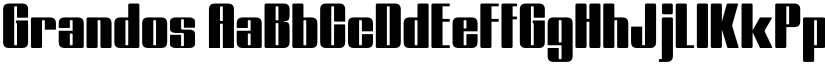 Grandos font