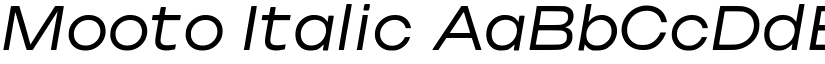 Mooto Italic font
