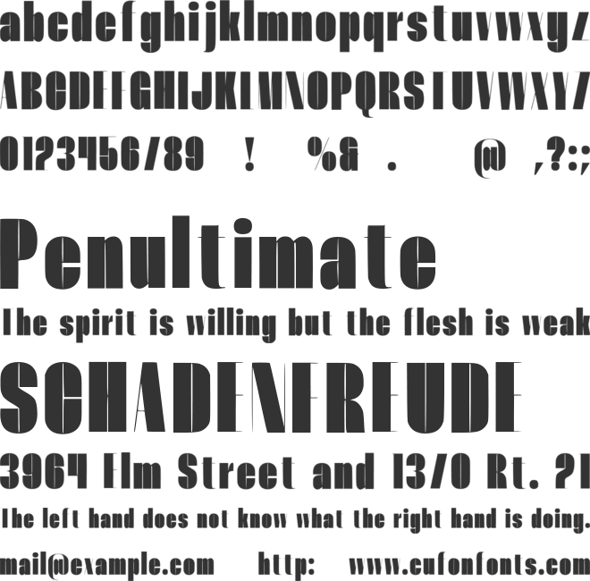 Eloura Black font preview