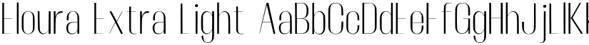 Eloura Extra Light font
