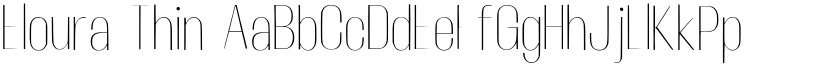 Eloura Thin font