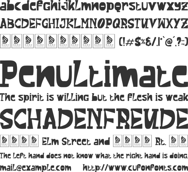 Munch Mallow font preview