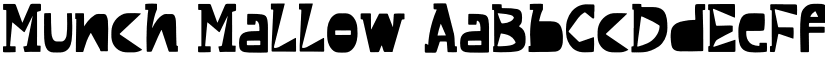 Munch Mallow font