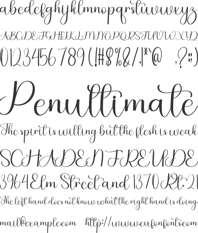 Digital Valentine font preview