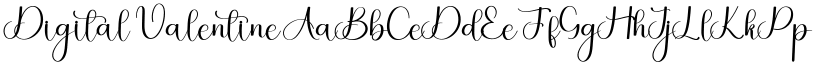 Digital Valentine font