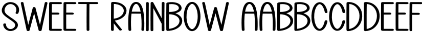 Sweet Rainbow font