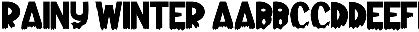 Rainy Winter font