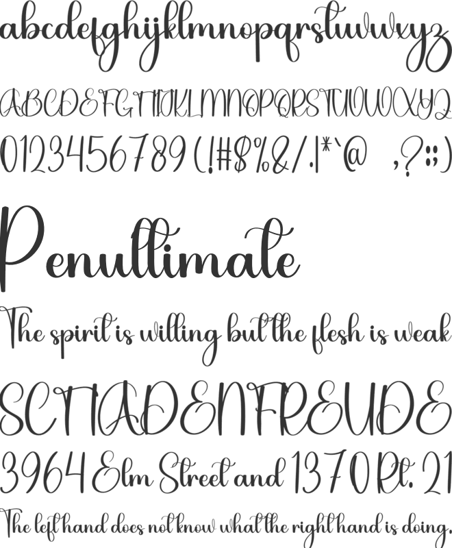 Children Beautiful font preview