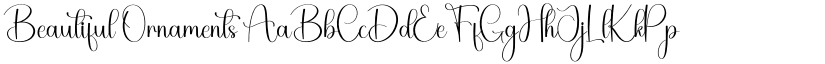 Beautiful Ornaments font