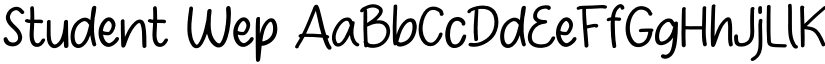 Student Wep font
