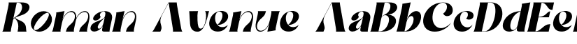 Roman Avenue font