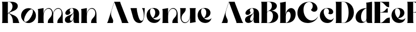 Roman Avenue font