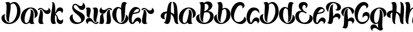 Dark Sunder font