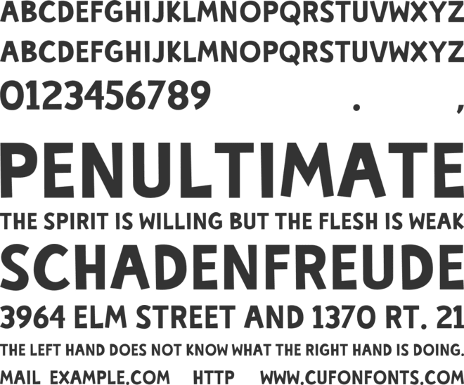 ClarizaSparks font preview