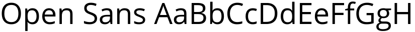 Open Sans font