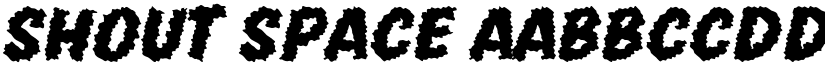 Shout Space font