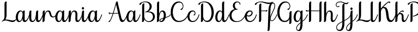 Laurania font