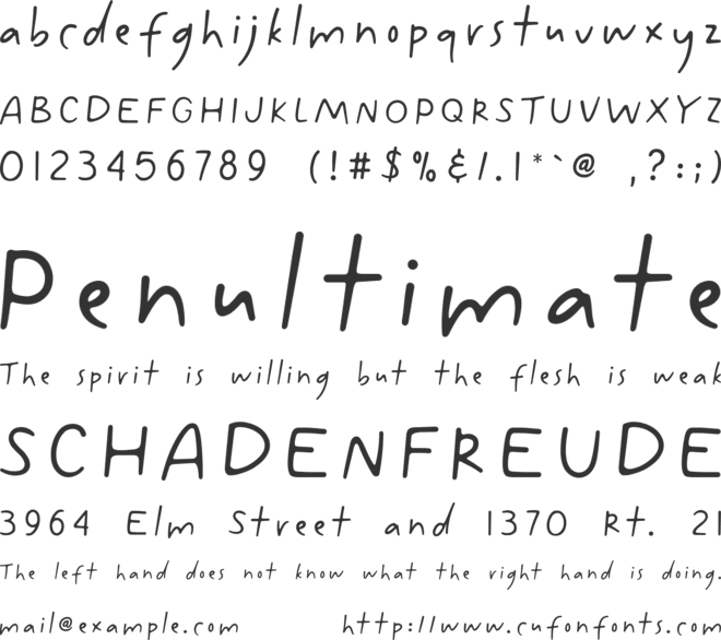 Meaningful Quotes font preview