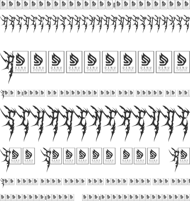 Darkpulse font preview