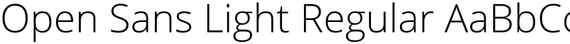 Open Sans Light Regular font