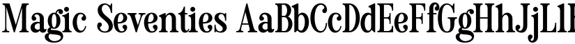 Magic Seventies font