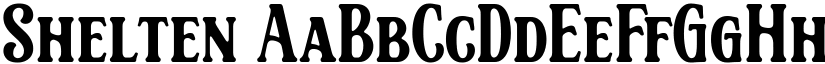Shelten font
