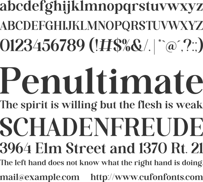 The Latest Perfectly font preview