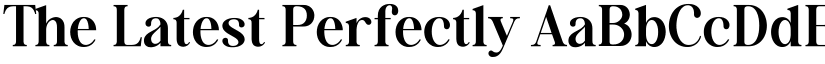 The Latest Perfectly font