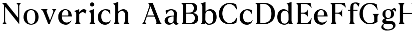 Noverich font