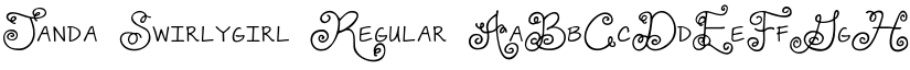 Janda Swirlygirl Regular font