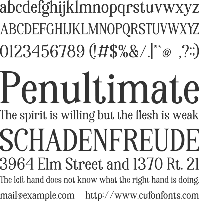 History Nineties font preview