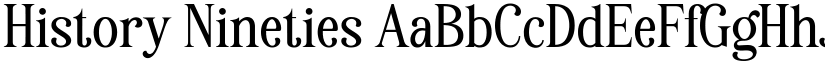History Nineties font