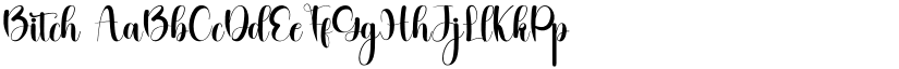Bitch font