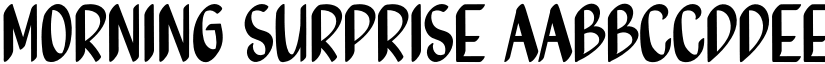 Morning Surprise font