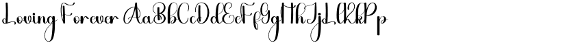 Loving Forever font