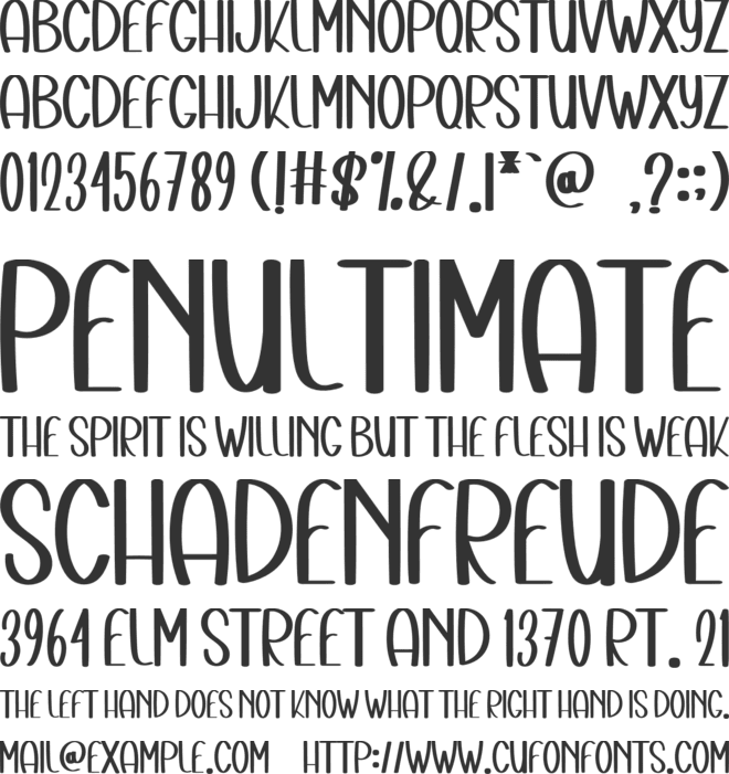 Holiday Charming font preview