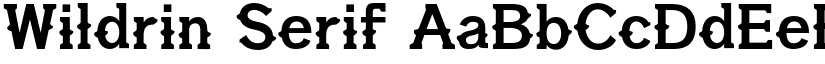 Wildrin Serif font