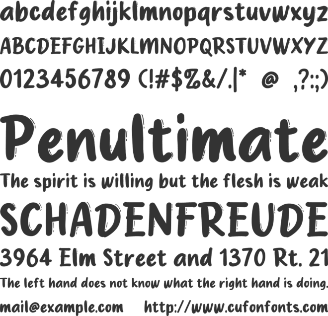 Bayi Gendut font preview