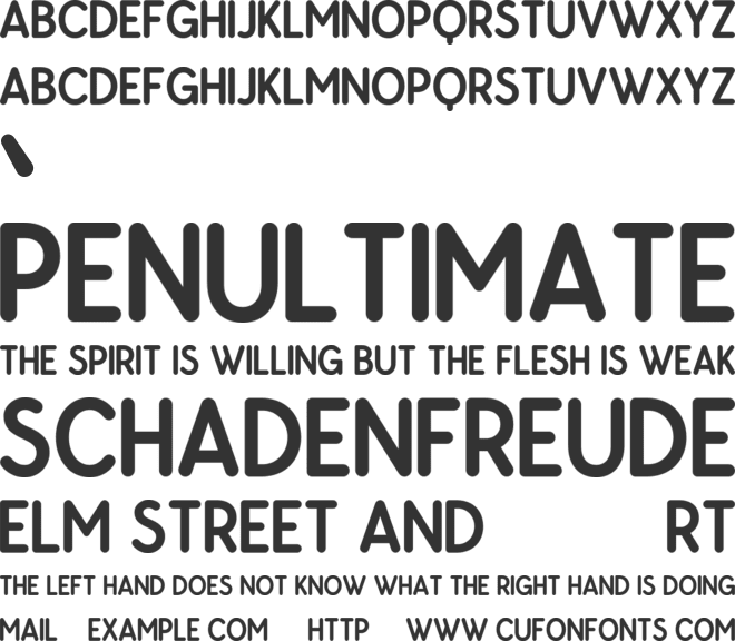 Luncheon Round font preview