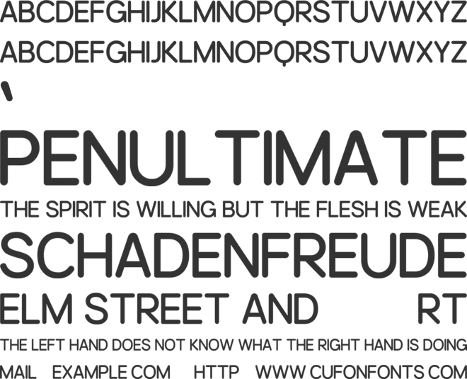 Machinery Round font preview