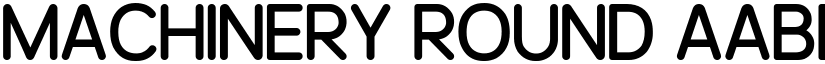 Machinery Round font