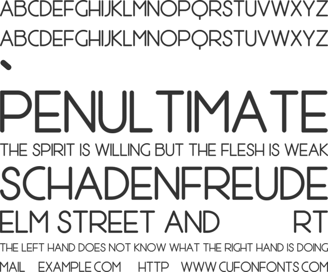 Weihnachten Round font preview