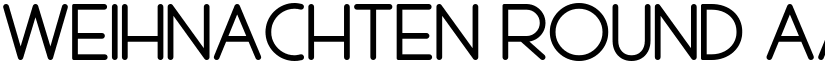 Weihnachten Round font