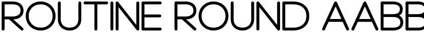 Routine Round font