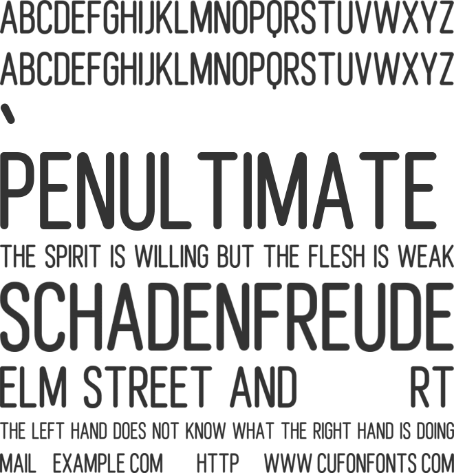 Lucille Round font preview