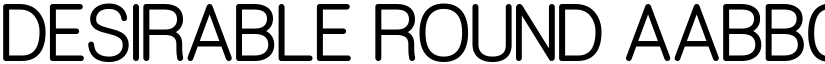 Desirable Round font