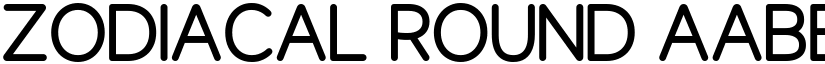Zodiacal Round font