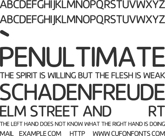 Baroque Round font preview